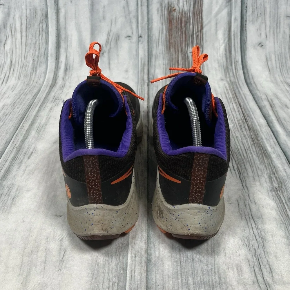 Nike Shield Running Shoes Mens Sz 11 Black Orange Purple Waterproof Trail DC4073